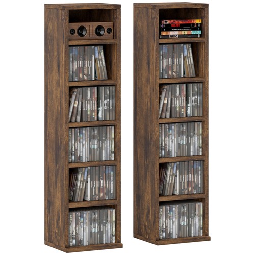Homcom set scaffali - homcom, porta